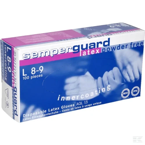 Latexové rukavice Semperguard