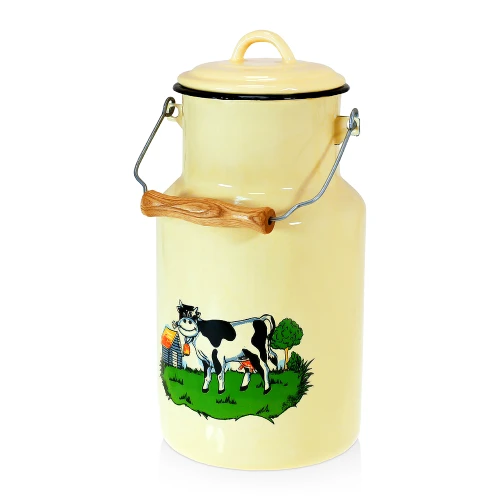 Smaltovaná bandaska 2 nebo 4 l. Hladká verze je stejná, ale bez obrázku.