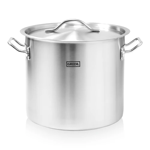 Profesionální ocelový gastronomický hrnec, 15,4 l
